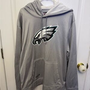 NWT Philadelphia Eagles Men’s Gray Hoodie with Eagle Logo, Size XL